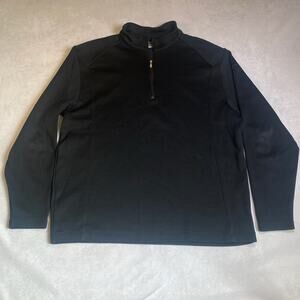 NIKE GOLF Mens XL Black Quarter Zip Pull Over Sweatshirt Shirt